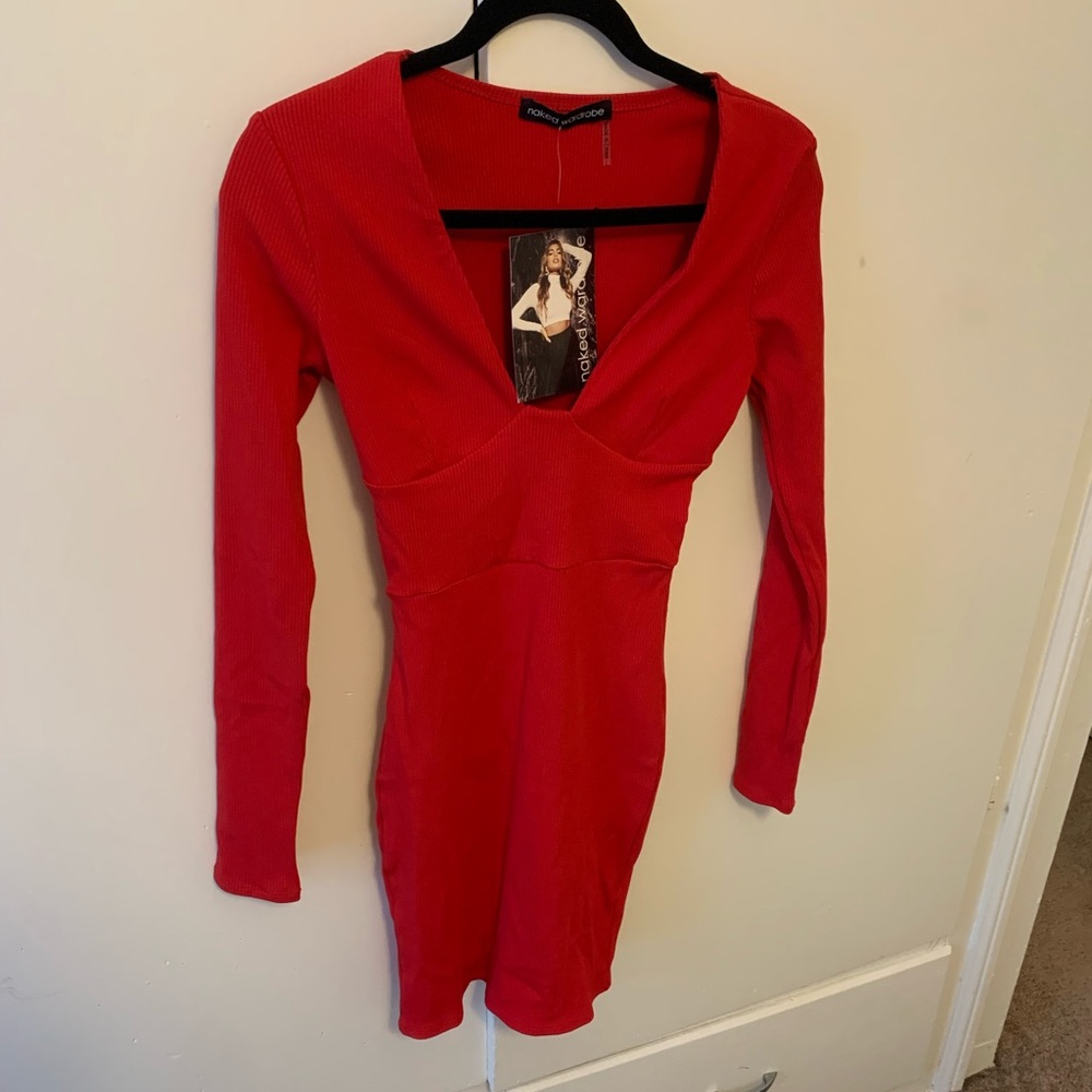 Naked Wardrobe red dress.